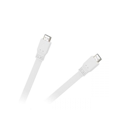 CABLETECH KPO3725-1.8 Plokščias HDMI kabelis 1,8 m, baltos