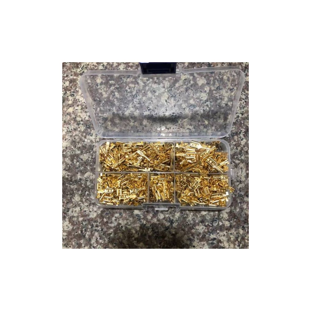 500 vnt. rinkinys - Neizoliuota plokščia lizdo jungtis - 2.8 mm