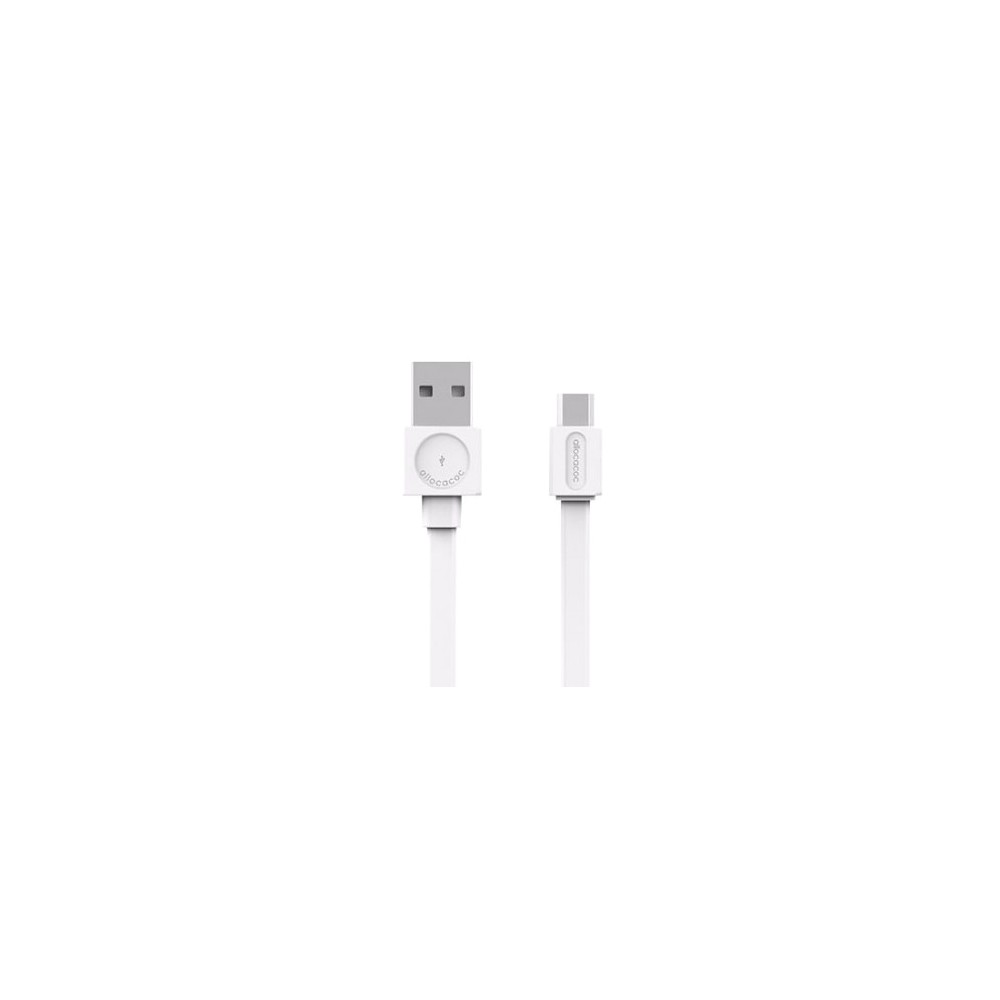 Kabelis ALLOCACOC USB/Mikro USB 1,5 m, baltas-Duomenų ir