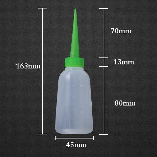 100 ml buteliukas su aplikatoriumi - skysčio dozavimo