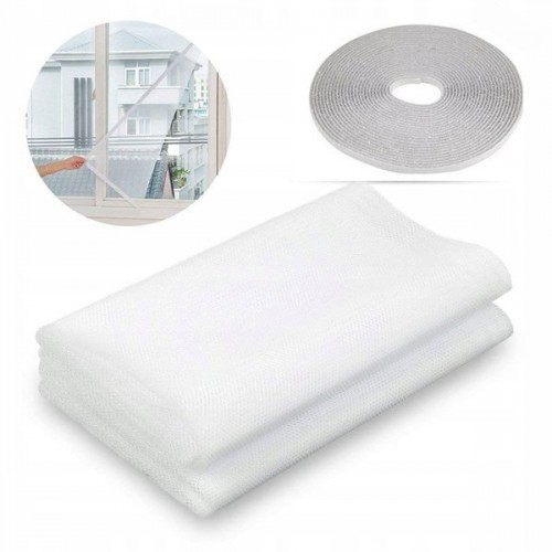 Tinklelis nuo uodų - Velcro tvirtinamas baltas langų tinklas -