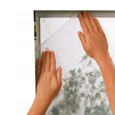 Tinklelis nuo uodų - Velcro tvirtinamas baltas langų tinklas -