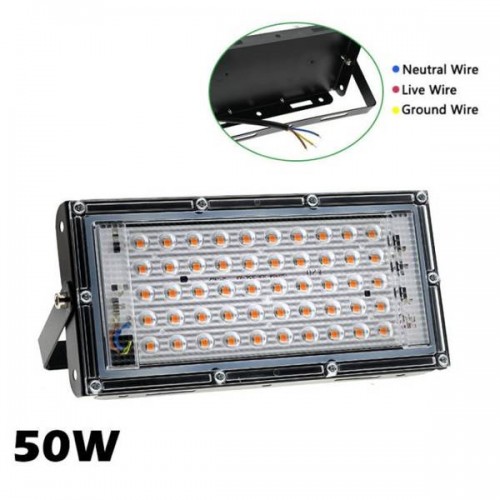 LED panelinė lempa 50W - 230V - visas spektras - augalams ir