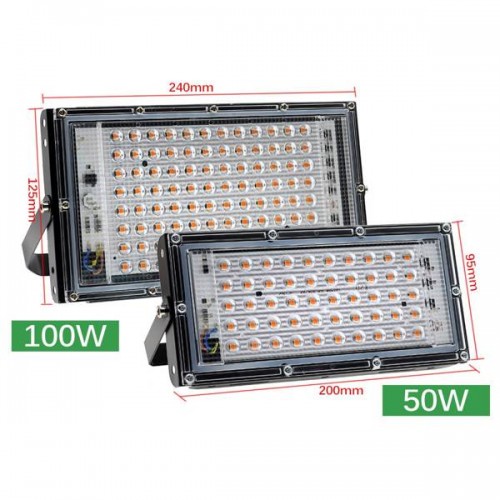 LED panelinė lempa 50W - 230V - visas spektras - augalams ir
