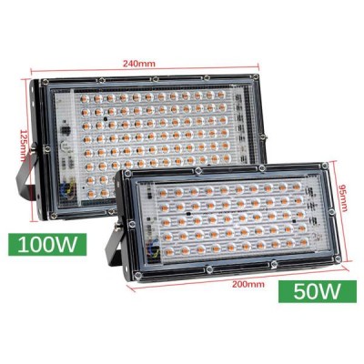 LED panelinė lempa 50W - 230V - visas spektras - augalams ir