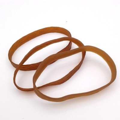 Gumos modeliavimas - 145 mm x 3 mm žiedas - su silikonu - rudos