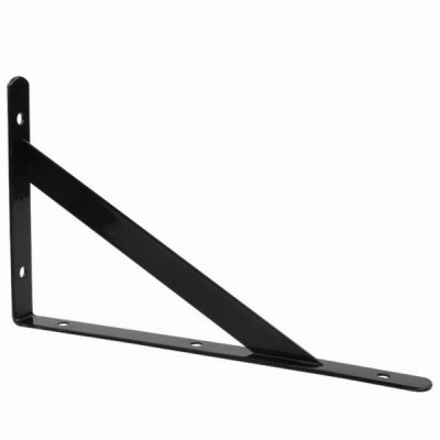 Lentynos atrama 200x120 mm - juoda - metalinė atrama -