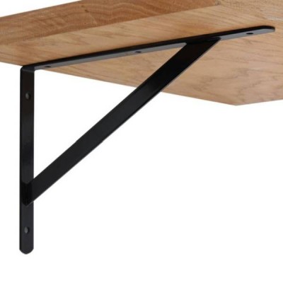 Lentynos atrama 200x120 mm - juoda - metalinė atrama -