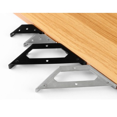 Lentynos kampinis laikiklis - 65 mm - nerūdijančio metalo