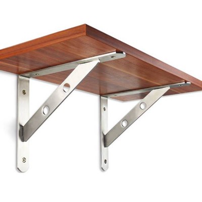 Nerūdijančio plieno laikiklis lentynai 150x110 mm - 2 vnt -