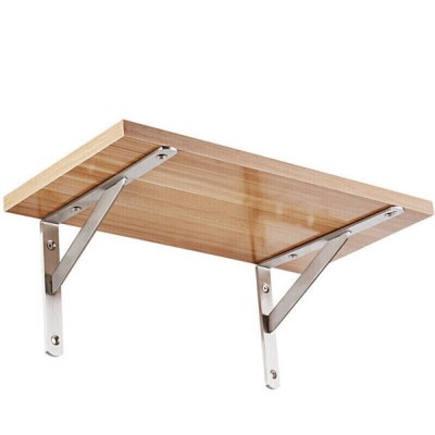 Nerūdijančio plieno laikiklis lentynai 100x75 mm - 2 vnt -