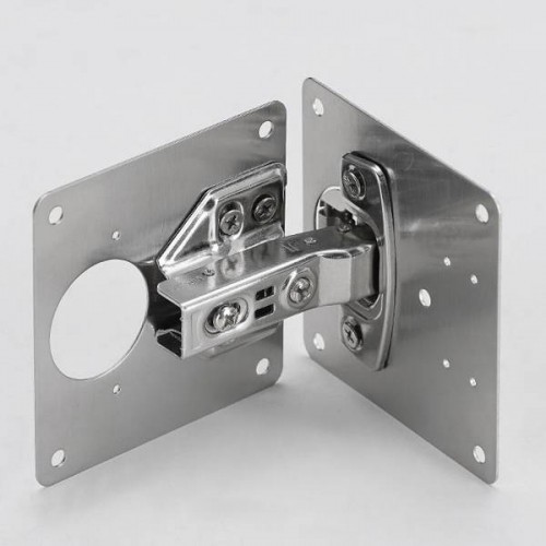 Vyrių remonto plokštė - 90x90 mm lakštinis metalas 1 mm - baldų