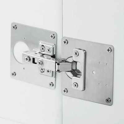 Vyrių remonto plokštė - 90x90 mm lakštinis metalas 1 mm - baldų