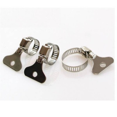 Sliekinis spaustukas su drugeliu 19x29 mm - metalinis vamzdžių