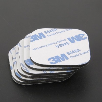 Dvipusė mikroguma su klijais 2 mm 40x40 mm juoda - 3M - lipnus