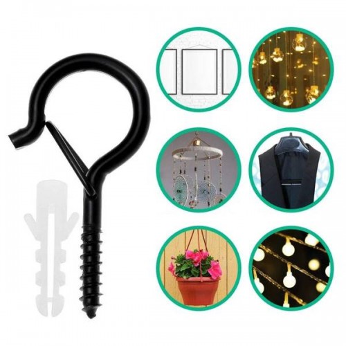 Įsukamas kablys su spaustuku - Lubų pakaba - Užsegimas su