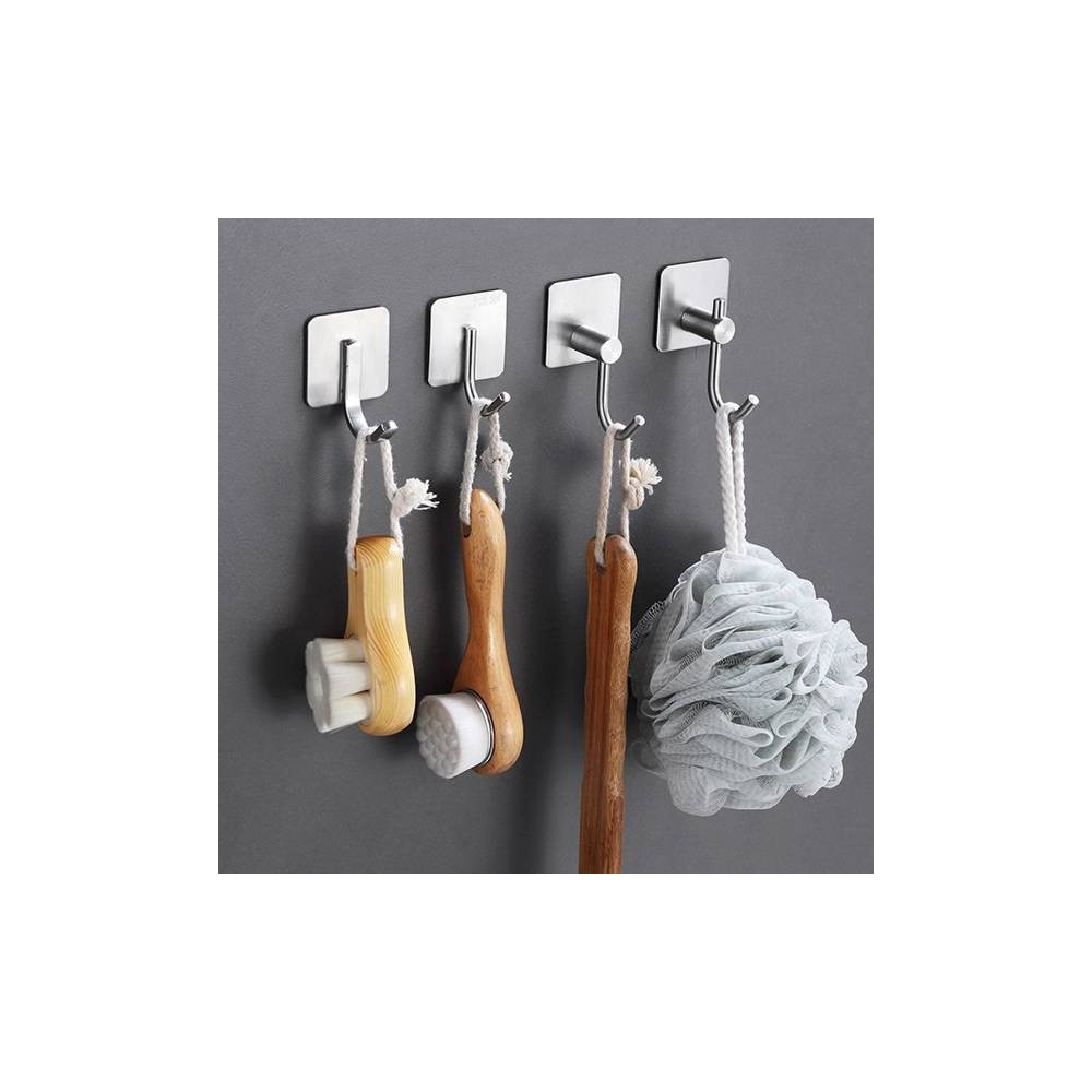 Lipnus kabliukas - viengubas kabliukas 45x45 mm - Blizgučių Lipnus kabliukas - viengubas kabliukas 45x45 mm - Blizgučių