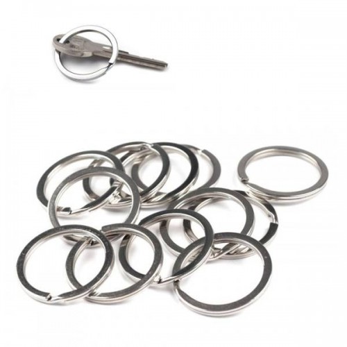 Spyruoklinis žiedas raktų pakabui - 35 mm x10 vnt - butas - Spyruoklinis žiedas raktų pakabui - 35 mm x10 vnt - butas -