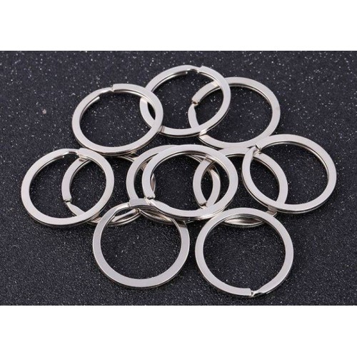 Spyruoklinis žiedas raktų pakabui - 35 mm x10 vnt - butas - Spyruoklinis žiedas raktų pakabui - 35 mm x10 vnt - butas -