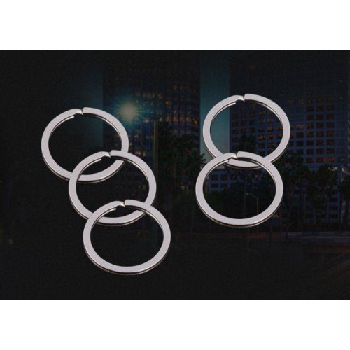 Spyruoklinis žiedas raktų pakabui - 35 mm x10 vnt - butas - Spyruoklinis žiedas raktų pakabui - 35 mm x10 vnt - butas -