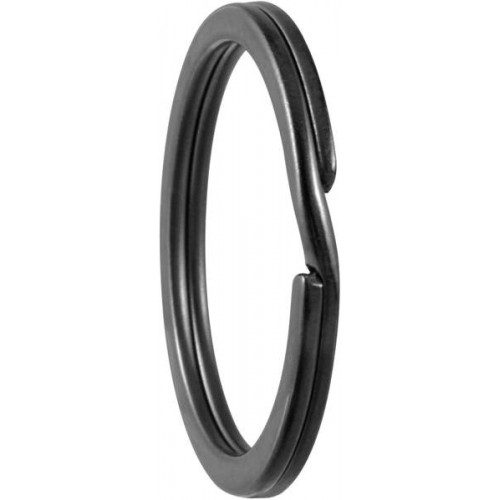 Spyruoklinis ratukas raktų žiedui - 30 mm - juoda - butas - Spyruoklinis ratukas raktų žiedui - 30 mm - juoda - butas -