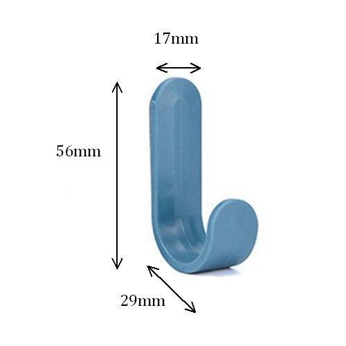 Sieninis kablys - balta - lipnus kabliukas - 56x17 mm -