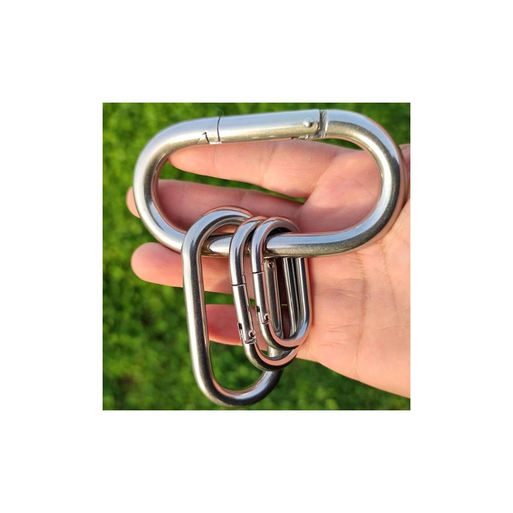 Ovalus kabliukas 50x24mm - Karabinas raktams - Sagtis - Ovalus kabliukas 50x24mm - Karabinas raktams - Sagtis -