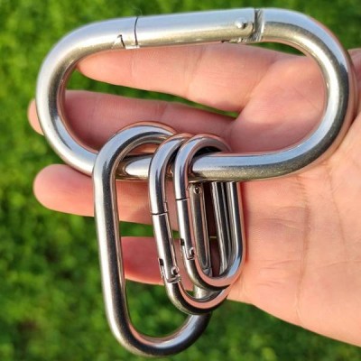 Ovalus kabliukas 50x24mm - Karabinas raktams - Sagtis -