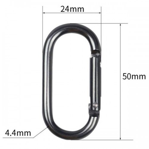 Ovalus kabliukas 50x24mm - Karabinas raktams - Sagtis - Ovalus kabliukas 50x24mm - Karabinas raktams - Sagtis -