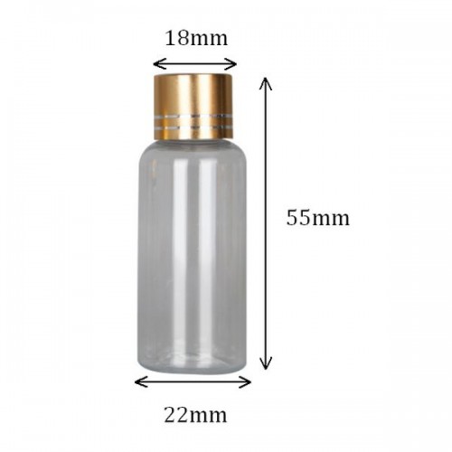 Plastikinis buteliukas su metaliniu dangteliu 10ml - Pavyzdžio