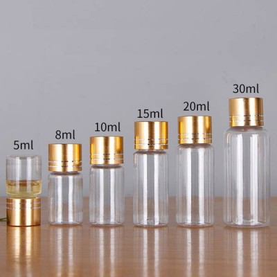 Plastikinis buteliukas su metaliniu dangteliu 20ml - Pavyzdžio