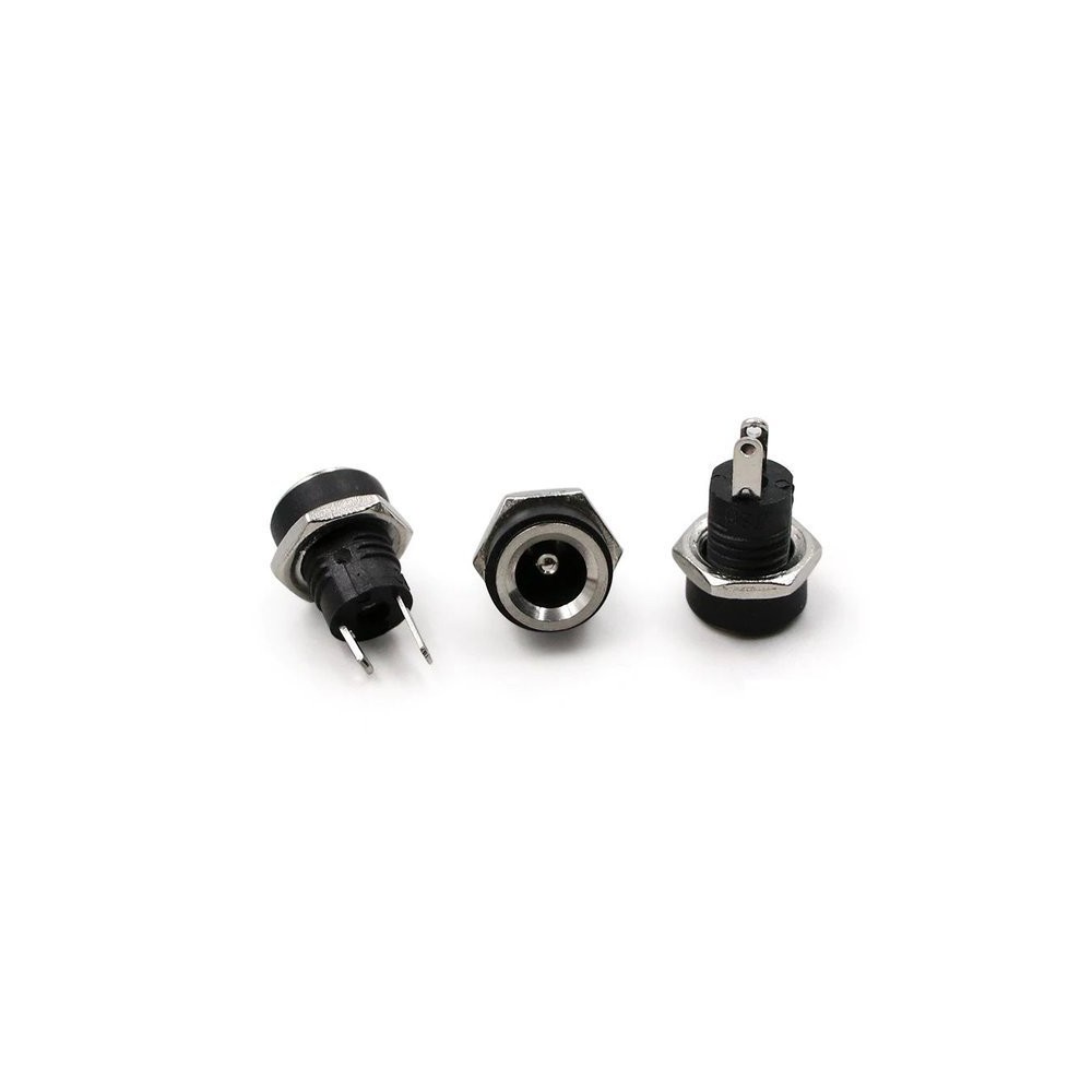 DC 022B 1,3/3,5 mm maitinimo lizdas - prisukamas - Jungtis