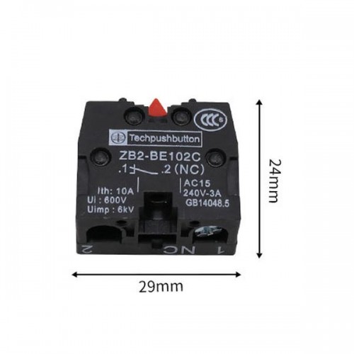 Pagalbinis kontaktas XB2-BE102 NC - normaliai atviras -