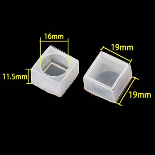 Vandeniui atsparus 19x19 mm 16 mm jungiklio dangtelis -