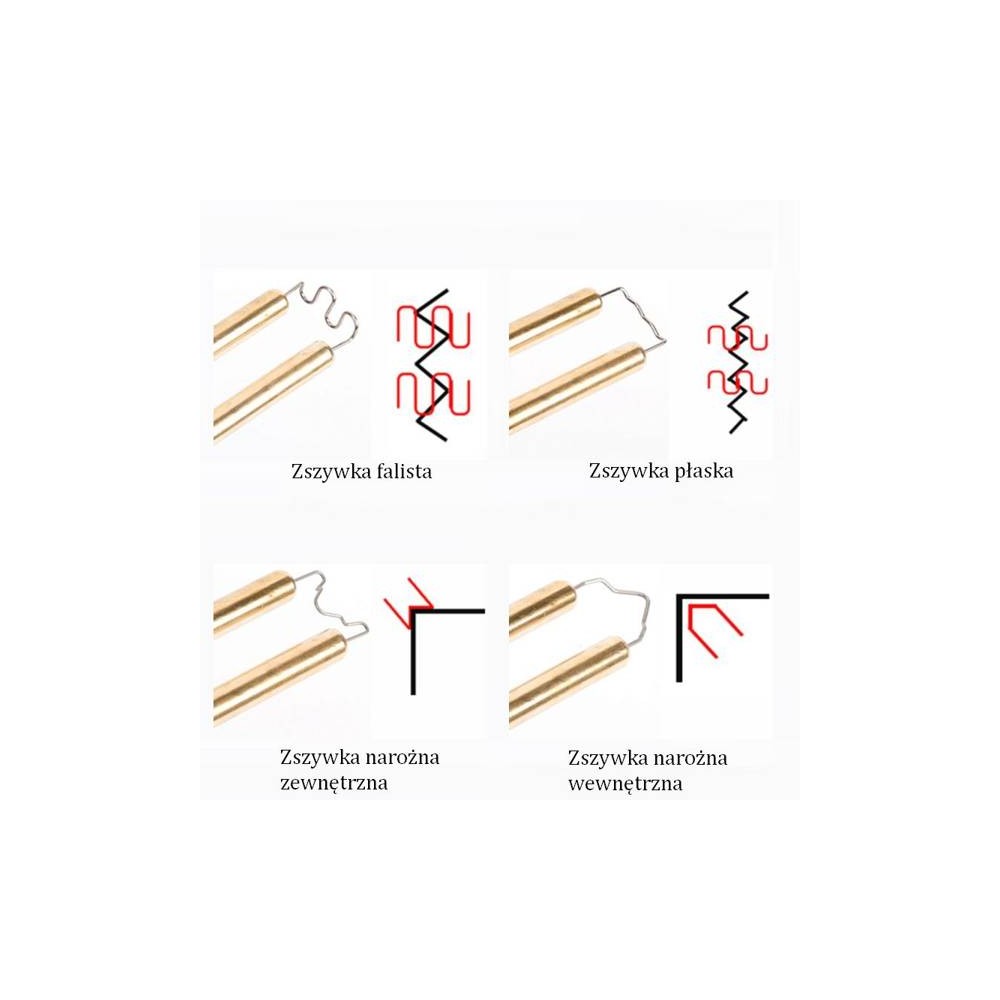 Plastiko virinimo kabės 0,8 mm - Segtukas suvirinimo aparatui -