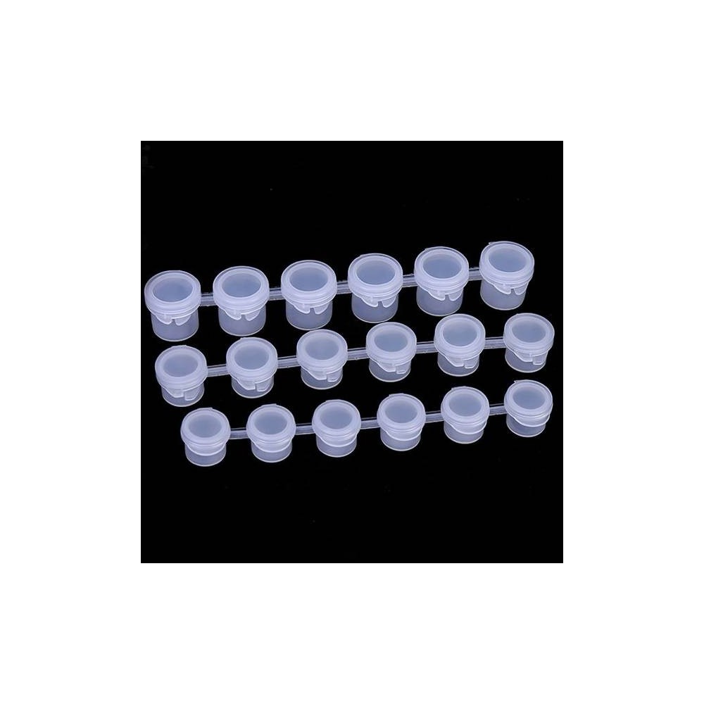 Plastikinė talpyklė 6x5ml cirkonams, dažams - kombinuoti