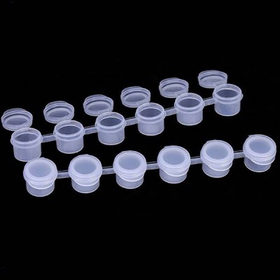 Plastikinė talpyklė 6x5ml cirkonams, dažams - kombinuoti