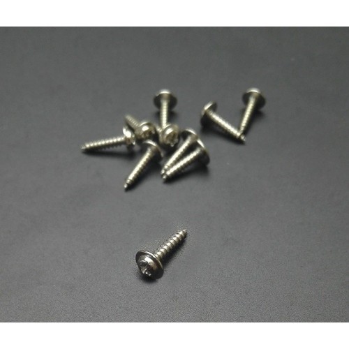 Varžtas su poveržle 1,7x5 mm - Skardos varžtas - 10 vnt -