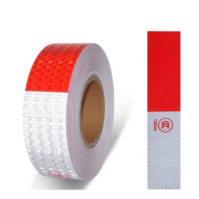 Atspindintis lipdukas baltos ir-raudona 30cm 1 vnt - Lipnūs