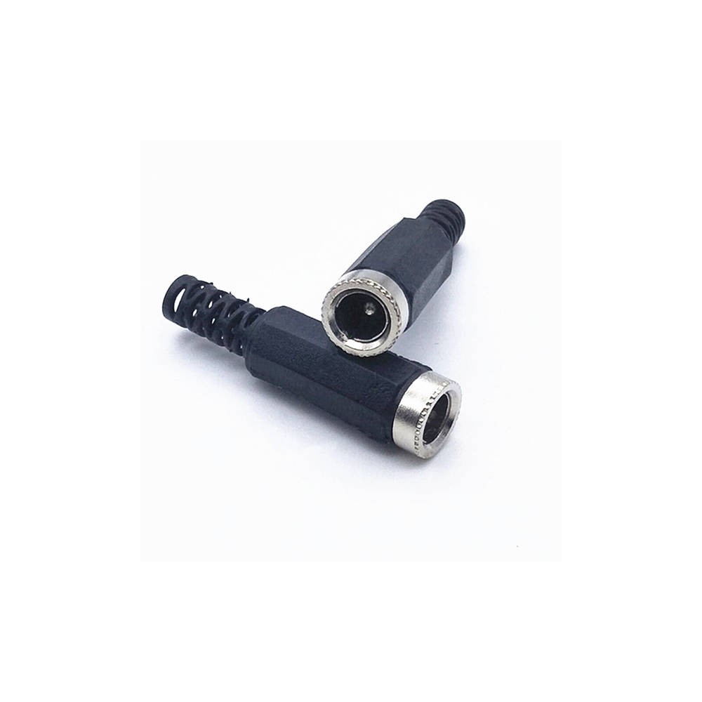 Nuolatinės srovės 2,5/5,5 mm maitinimo lizdas - kabelio -