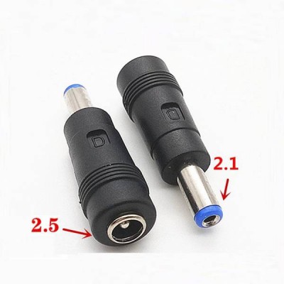 Nuolatinės srovės adapterio lizdas 5,5X2,5 į kištuką 5,5x2,1 -