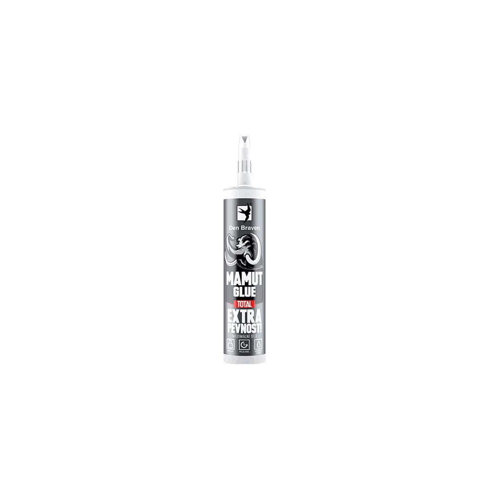 Klijai MAMUT TOTAL DEN BRAVEN balti 290ml-Statybinės cheminės