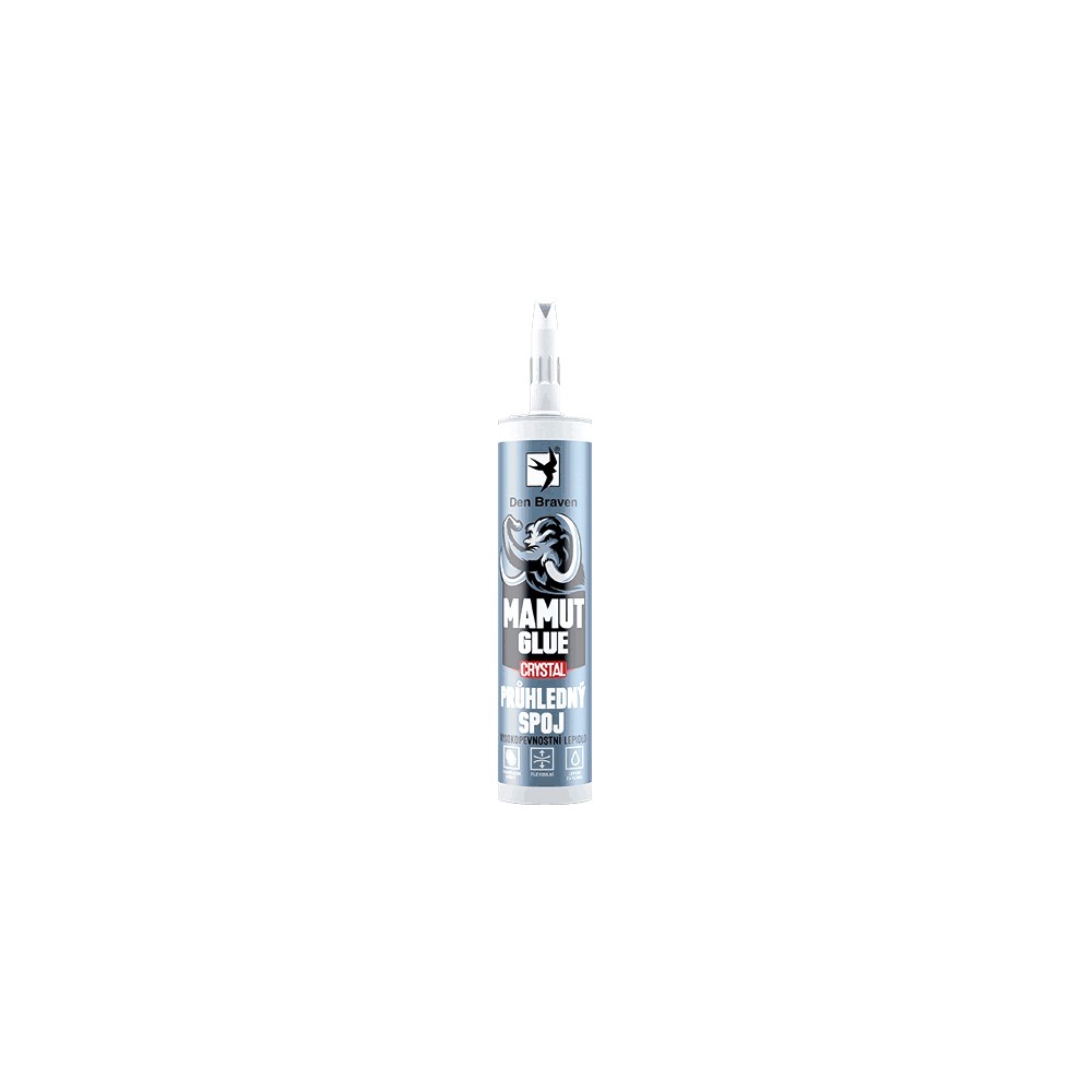 Klijai MAMUT CRYSTAL DEN BRAVEN skaidrūs 290ml-Statybinės