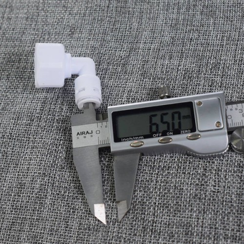 Greitoji vandens jungtis - alkūnė - 1/2" 19 mm sriegis su 1/4"