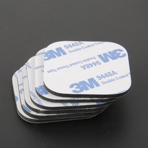 Dvipusė mikroguma su klijais 2 mm fi-25 mm juodos spalvos - 3M