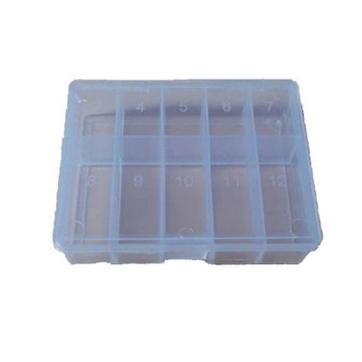 10 skyrių organizatorius - Plastikinė dėžutė 59x47x15mm -