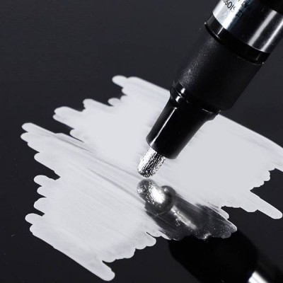 Sidabrinis rašiklis 3 mm - CHROME ŽENKLAI - Sidabrinis chromo