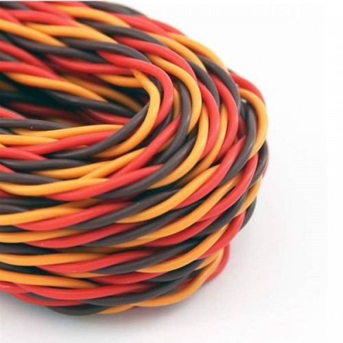 Trijų gyslų 0,30 mm servo kabelis - susuktas -