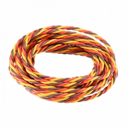Trijų gyslų 0,30 mm servo kabelis - susuktas -
