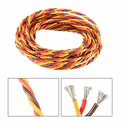 Trijų gyslų 0,30 mm servo kabelis - susuktas -